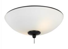 Visual Comfort & Co. Fan Collection MC266BK - Dimmable 12" Matte Black LED Ceiling Fan Light Kit